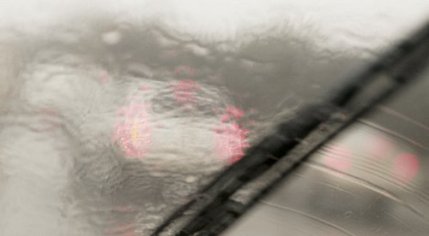 raindrops on windshield